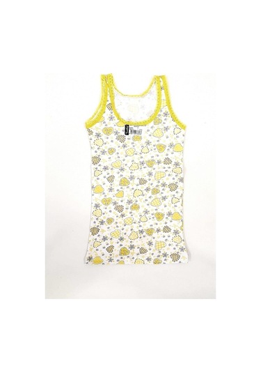 Tutku 0848 Kız Çocuk Elastan Empirme Geniş Askı Atlet 6 Adet