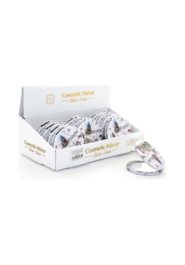 Taşlı İstanbul Tasarımı El Aynası İnce Alk2476a