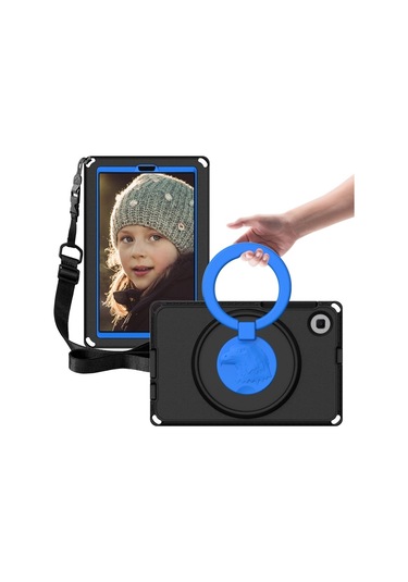 Samsung Galaxy Uyumlu Tab A9 8.7 X110/x115 Eva Hybrid Pc Şok Geçirmez Tablet Kılıfı  Çerçeveli