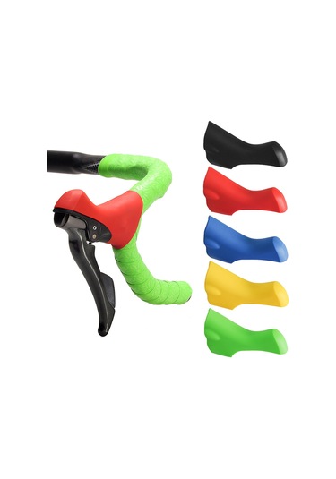 Monyee Shimano 4700/5800/6800 Vites Kolu Koruyucu Kılıfı - Silikon Malzeme - Siyah Renk - Yol Bisikleti Uyumlu Çok Renkli