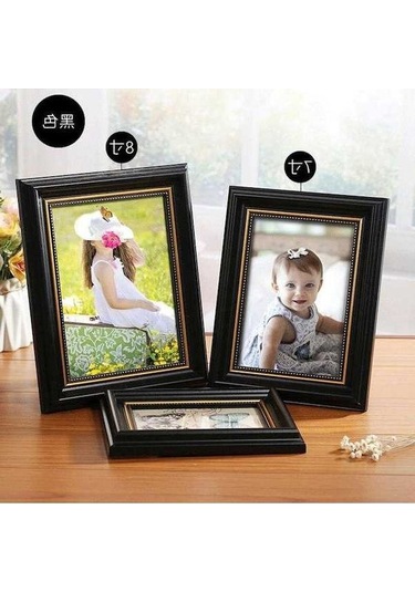 Novahub Siyah Reçine Dikdörtgen Çerçeve, 12 İnç, Oturma Odası Dekorasyon, Avrupa Tarzı Ev Süsleme
