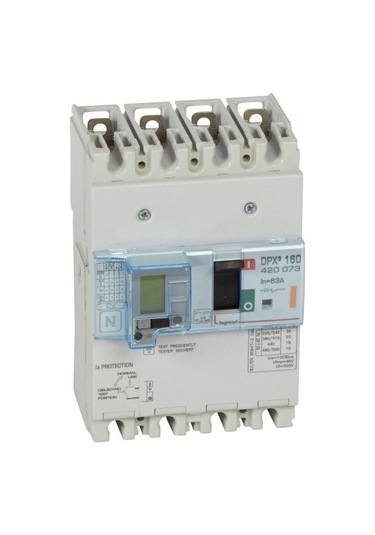 Legrand Dpx³ 160Serisi Kaçak Akımlı Kompakt Şalter 4 Kutup Icu:25Ka - 63A 400V Ac - 420073