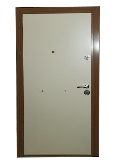 Çelik Kapı Modelleri Eskitme Kasa Düz Model Daire Kapısı Sol 3