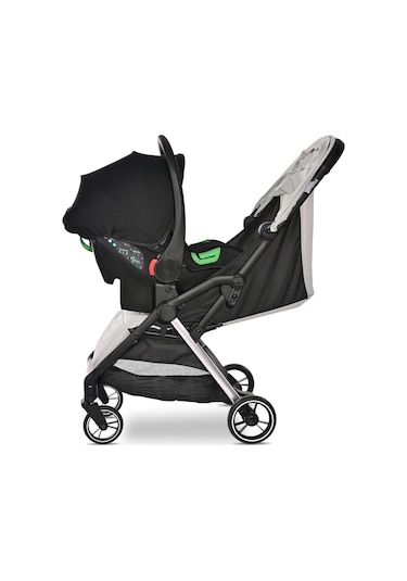 Lorelli Loret Otomatik Katlanan Kabin Boy & Travel Set Bebek Arabası - Grey