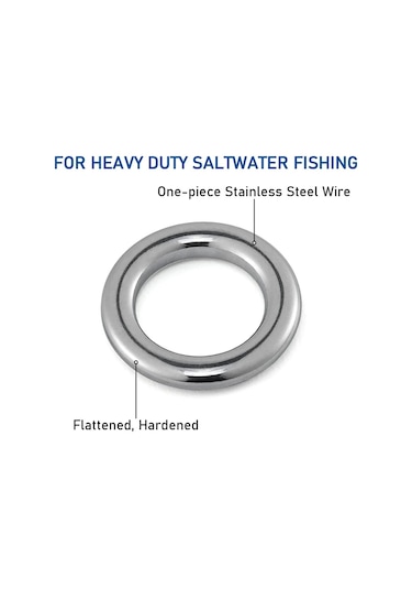 MSO Olta Balıkçılık Paslanmaz Çelik Solid Ring Halka Jig Asist