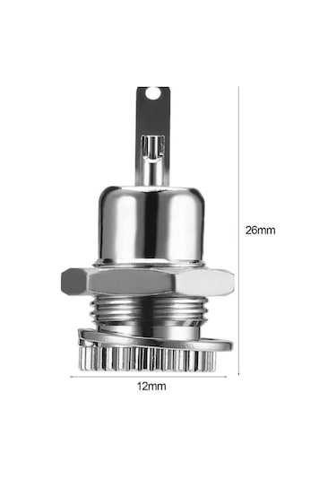 Ic-258D Dc Şase 2,1Mm Metal 12Mm 5 Adet