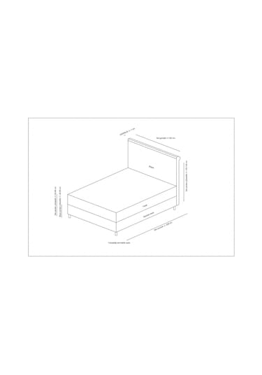 160x200 Sonata Baza+başlık+yatak Antrasit
