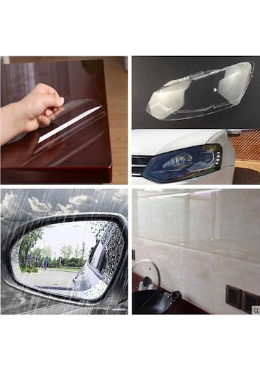 Şeffaf Parlak Yapışkanlı Folyo Koruma Folyosu 40 Cm X 3 Metre