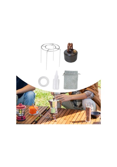 Suntek Spirit Burner Küçük Hafif Alkol Fırını Ev Gümüş