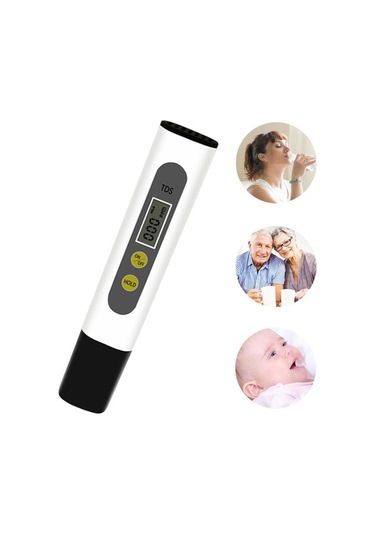 Trendooze Homyl Ev Su Sayacı Test Cihazı Lcd Ekran, İç Mekan Kullanımı Siyah