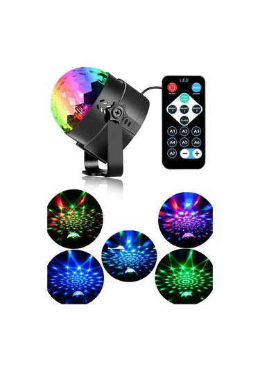 Sese Duyarlı Ledli Disko Topu Parti Küre Top Pilli