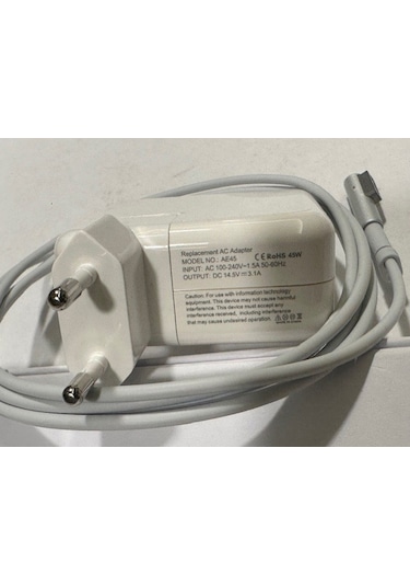 14.5 Volt 3.1 Amper Magsafe1 Adaptör 45 Watt Magsafe1 Adaptör