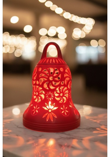 Oxyteez Dekoratif Tasarım Biblo Kırmızı Renk Reçine Tasarım Ev Ve Ofis Dekorasyonu