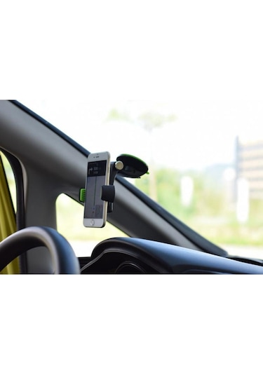 Araç Içi Telefon Tutucu-Diamond Jel Vantuz Torpido Araç Tutacağı-Siyah