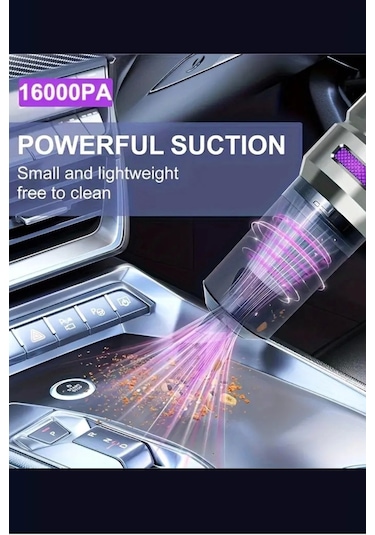 Blackbird Mk-5803 16000pa Kablosuz Araç Süpürgesi 3 Kademeli Güç Şarjlı El Süpürgesi