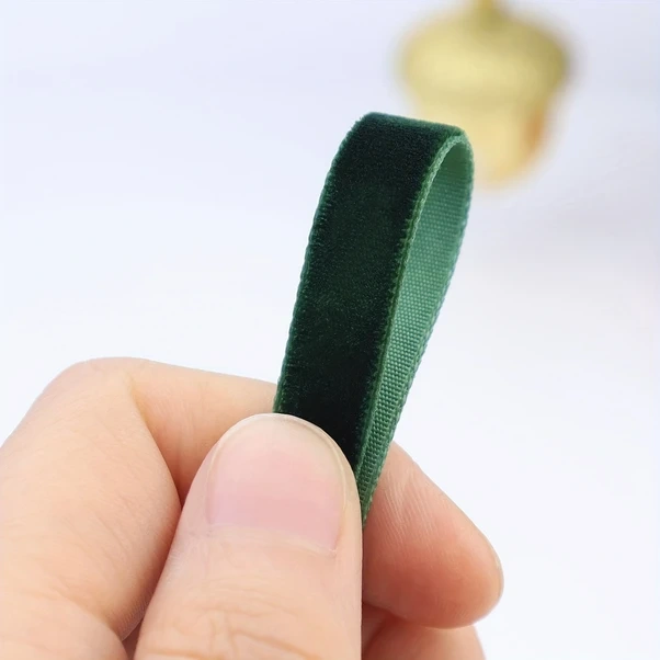 Gateesat Siyah Kadife Dantel Süslemeli 10 Yard Kurdele - Hediye Paketleme, Saç Aksesuarı, Ev Dekorasyonu