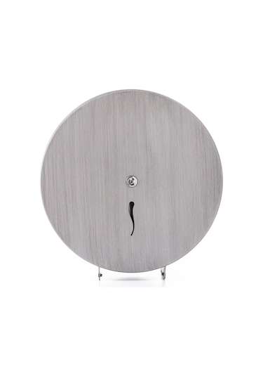 ARGESAN-Paslanmaz Çelik WC Kağıtlığı JUMBO Q28 cm-KROM ESKİTME