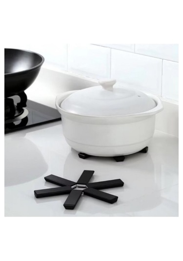 Katlanabilir Isıya Dayanıklı Masa Üstü Nihale Pratik Ve Şık Tasarım Siyah