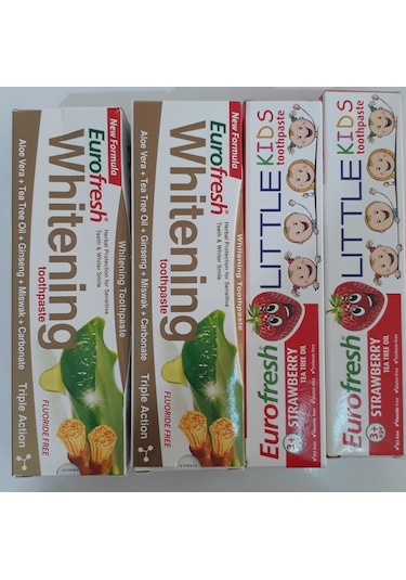 Farmasi Eurofresh Whitening Diş Macunu 2 x 112 G + Little Kids Çocuk Diş Macunu 2 x 50 G