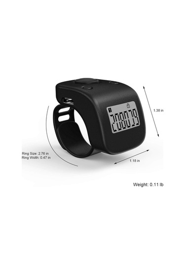 Monyee Usb Şarjlı 6 Kanal Veri Kaydedebilen, Sessiz Tuşlu, Parmak Üzerinde Taşınabilir Elektronik Sayıcı