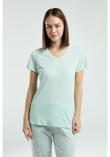 Pierre Cardin Kadın Yeşil Pijama Takımı Yeşil