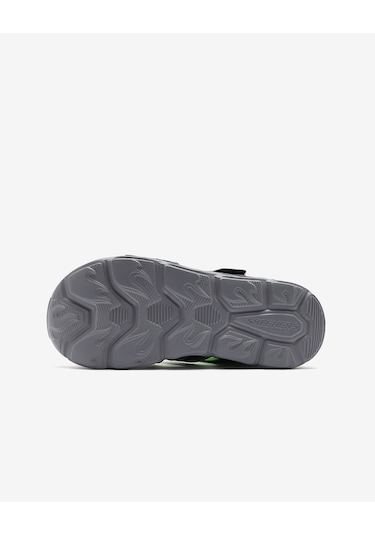 Skechers Thermo-splash - Hydro-flare Büyük Erkek Çocuk Siyah Işıklı Sandalet 400613l Bklm Siyah