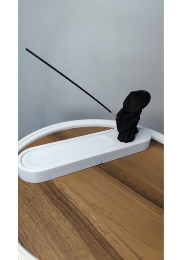 Tütsülük, Oda Kokusu Tütsülük Samuray Şeklinde Dekoratif Biblo Hediyelik Çubuk Tütsülük Siyah