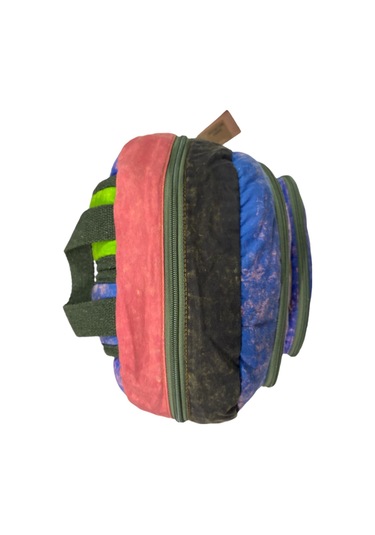 Kaliteli Vintage Disayn Sırt Gezi Çantası New Patchwork 5017 Mavi