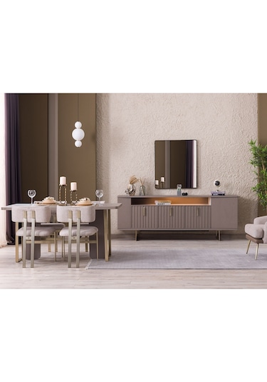 Weltew Home Latte Yemek Odası Takımı