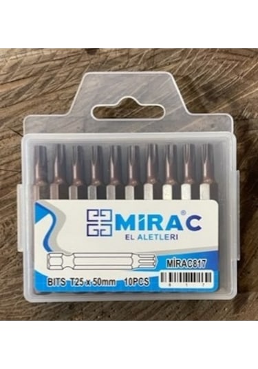 Mrc T25 Bits Uç Crv 50mm Tork Vida Sıkma Ucu T25 Tork Vida Ucu 10adet