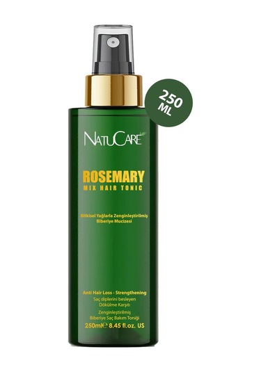 Natucare Saç Oluşumunu Destekleyen Yoğunlaştırıcı Ve Güçlendirici Biberiye Saç Toniği 250 ML