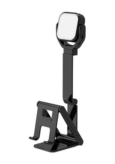 Pazly Portatif Bilgisayar Standı Ve Telefon Tutucu, Dolgu Işığı, Ayarlanabilir, Kaymaz, Usb Şarj, Makyaj Ve Video İzleme İçin