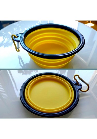 Omeniv Katlanır Mama Su Kabı Kedi Köpek Suluk Evcil Hayvan