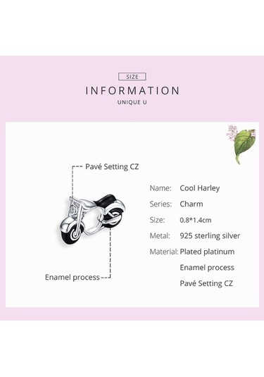 Novahub 925 Ayar Gümüş Motosiklet Siyah Emaye Yılan Bilezik Takı 0.8x1.4cm Siyah