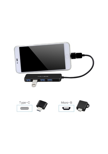 Cbtx Acasıs Ab2-l412 1.2m Kablo 4 Bağlantı Noktalı Usb2.0 Hub 480mbps Veri İletimi Usb Hub Ayırıcı