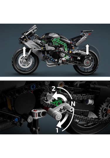 LEGO® Technic 42170 Kawasaki Ninja H2R Motosiklet 643 Parça
