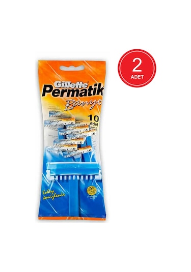 Gillette Permatik Banyo Kullan-At Tıraş Bıçağı 2 x 10'lu