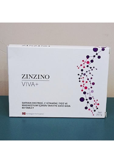 Zinzino Viva+ Doğal Noottropik Safran Gıda Takviyesi 60 Tablet