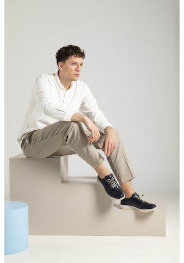 Ziya, Erkek Hakiki Deri Sneaker 1511037zs08 Lacivert 1311013 S08 200 Lacivert