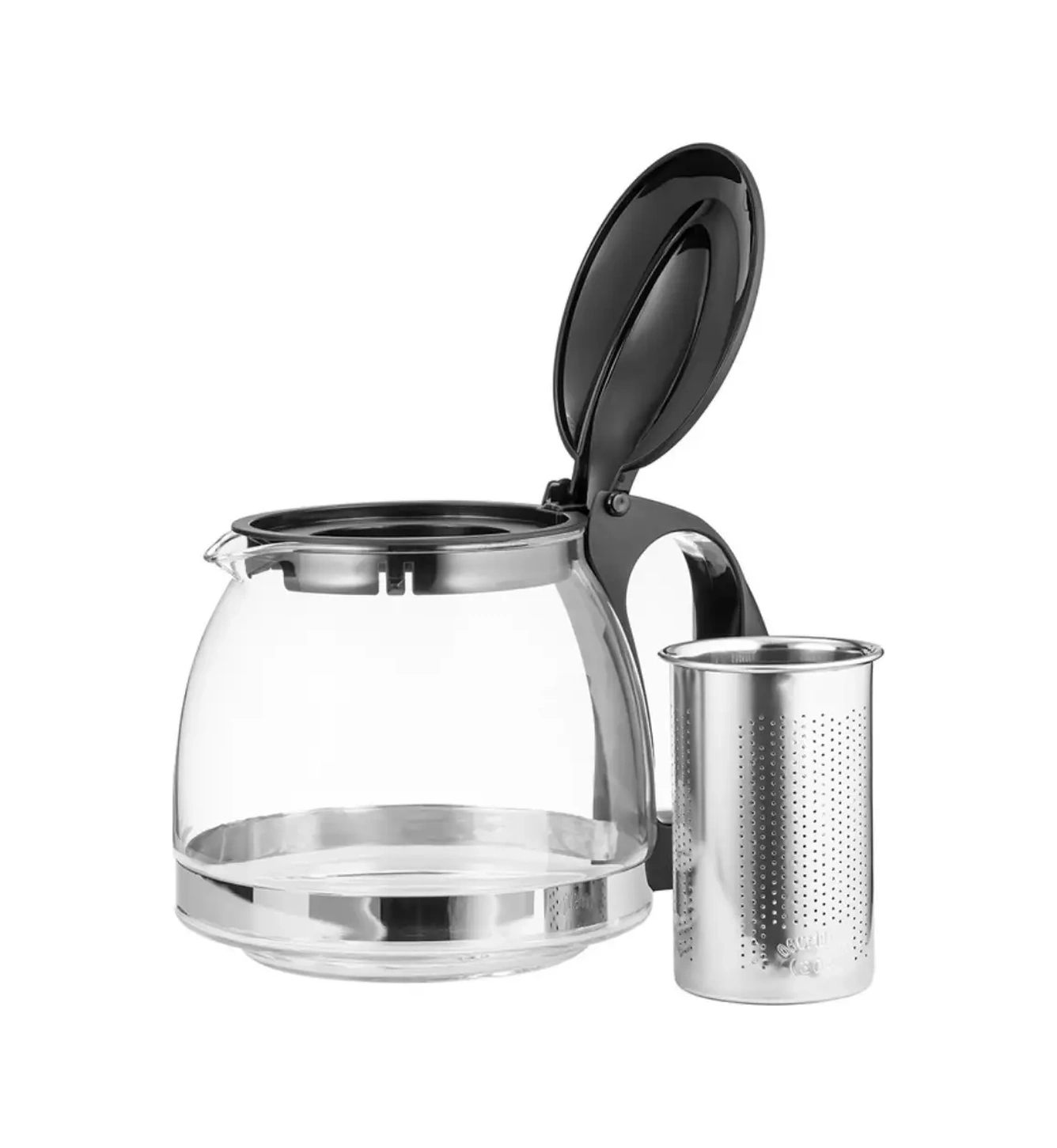 Lara 1,25 Litre Cam Demlik 11502249 Siyah