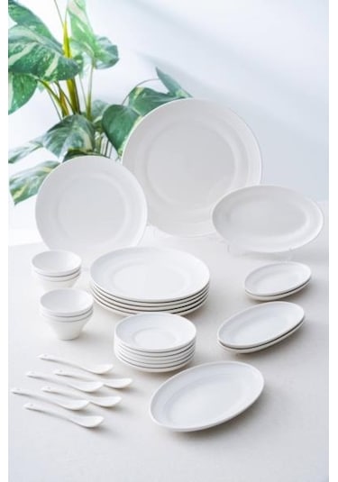 Acar Titania 31 Parça Kahvaltı Takımı Por-07130 Beyaz