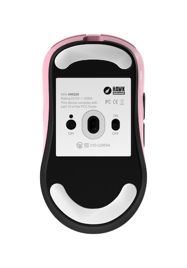 Hawk Gaming Hm220 1k Hz 12000 Dpı Tri-mode Kablosuz/bluetooth Pembe Gaming Mouse Gaming