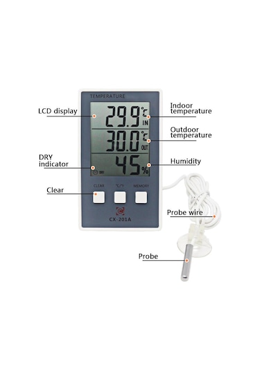 Yeni Lcd Dijital Kapalı Açık Termometre Kapalı Higrometre Sıcaklık Nem Ölçer
