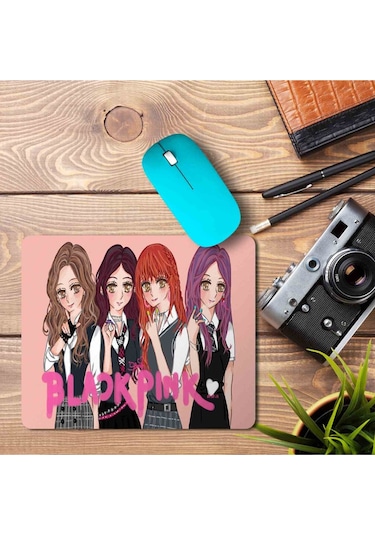 Black Pink Grup Müzik Mouse Pad Baskılı Mousepad Mouse Pad
