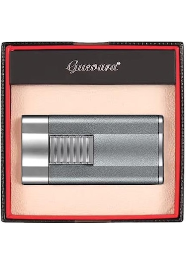 Guevara Gunmetal Perde Alev Metal Puro Çakmağı