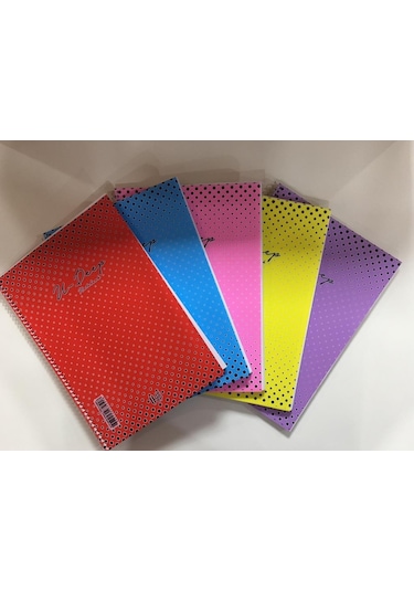96 Yaprak Spiralli Kareli Defter U-Deep A4 Plastik Kapak Harita M
