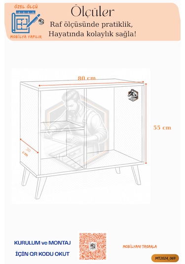 Tamamı Mdf Tv Sehpası/çok Amaçlı Konsol