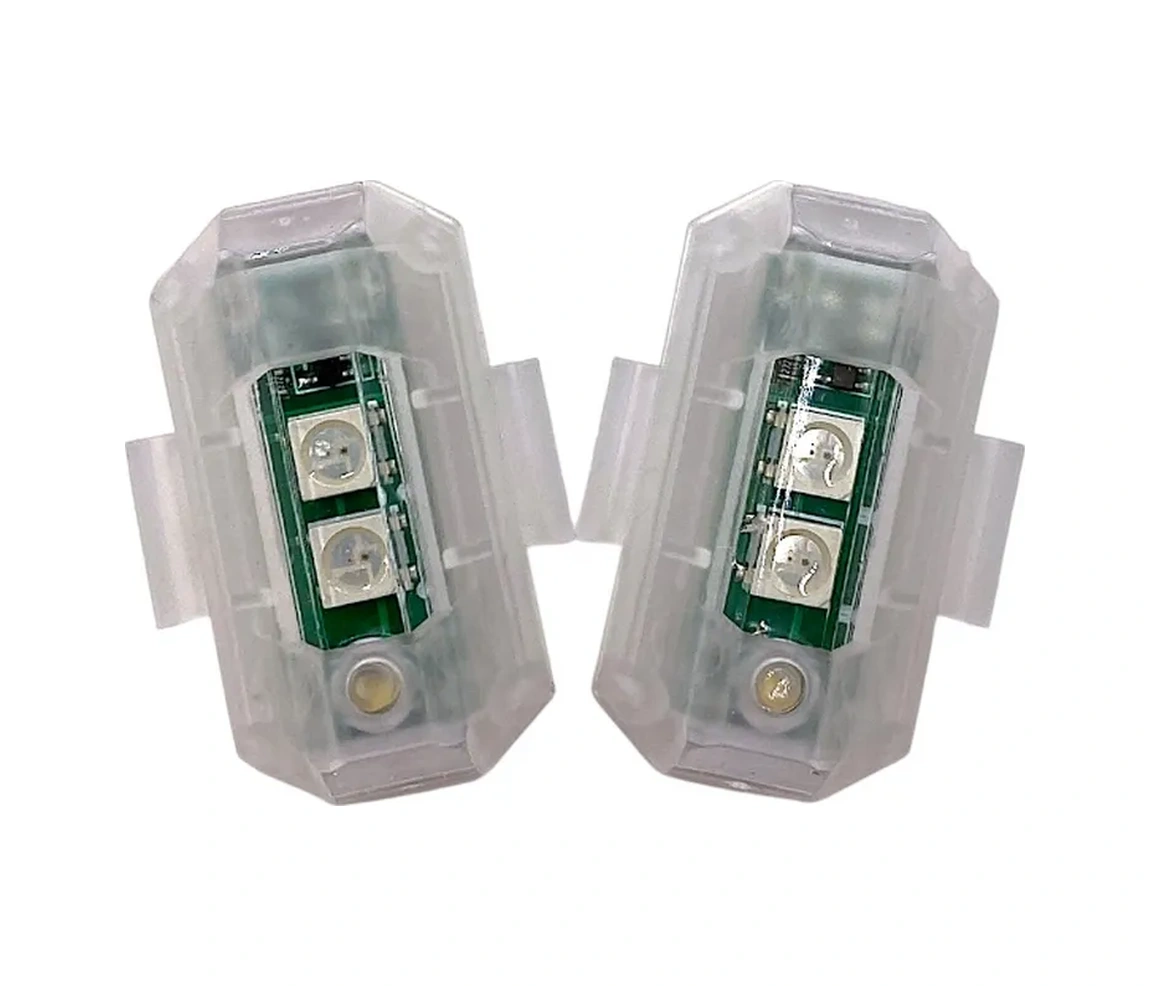 Victorymoto Moped, Motosiklet Ve Bisiklet İçin Kırmızı-mavi Fsek Stroboskoplar 2 Adet 444493438