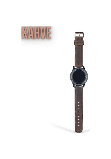 Vagave Samsung Uyumlu Active / Watch / Gear 20 Mm / 22 Mm Deri Kordon (482085373)