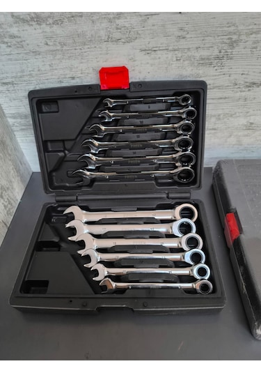 Melzohome Mafsallı Cırcır 12 Parça 72 Diş Kombine Takım Çantası 8